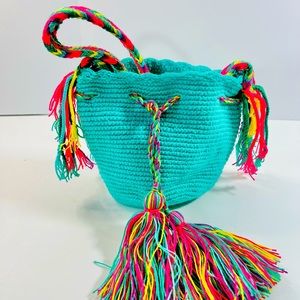 Handmade Wayuu Mochila Crossbody Bag For Girl